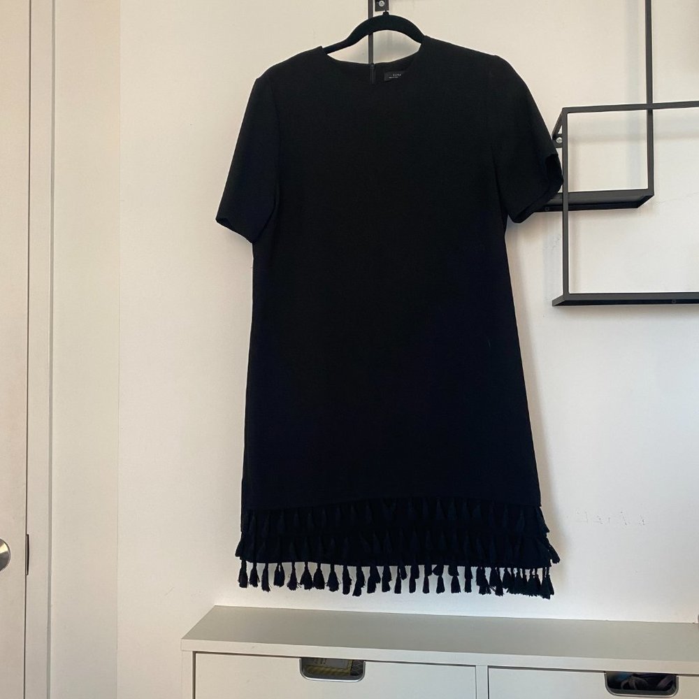 Zara Black Tassel Shift Dress - Gem Zara Black Tassel Shift Dress - Gem
